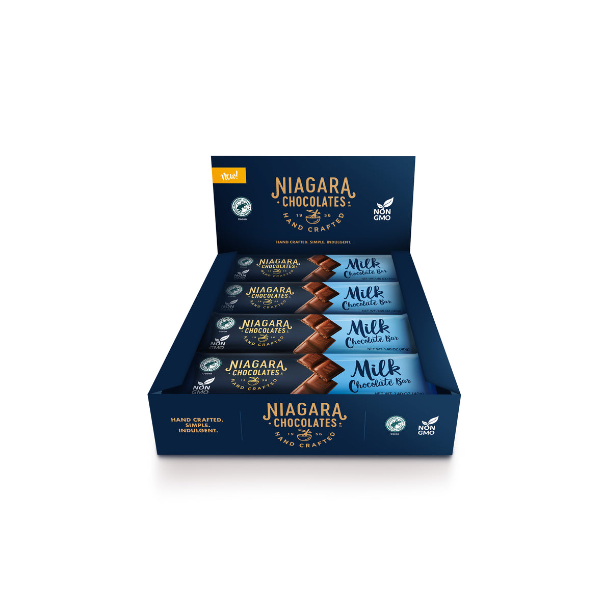 Milk Chocolate 1.4oz Bars (16 count) niagarachocolates