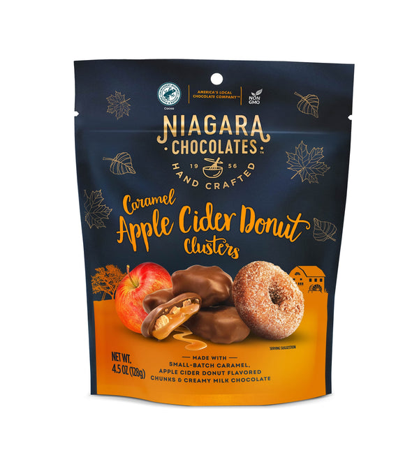 Milk Chocolate Caramel Apple Cider Donut Clusters (4.5oz Bag)