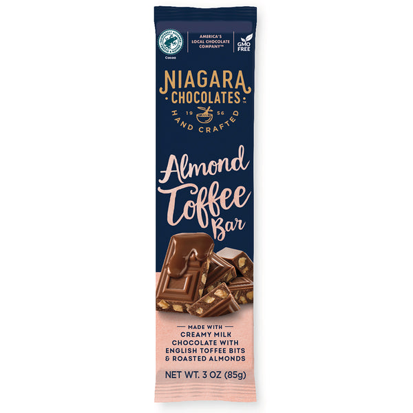 Milk Chocolate 3oz Almond Toffee Bar