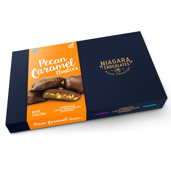 Milk Chocolate Pecan Caramel Cluster Gift Box (7.5oz)