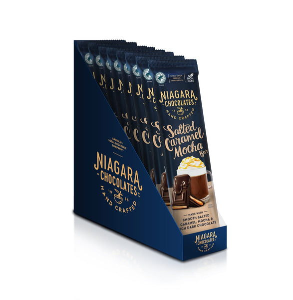 Salted Caramel Mocha 3oz Dark Chocolate Bar – niagarachocolates