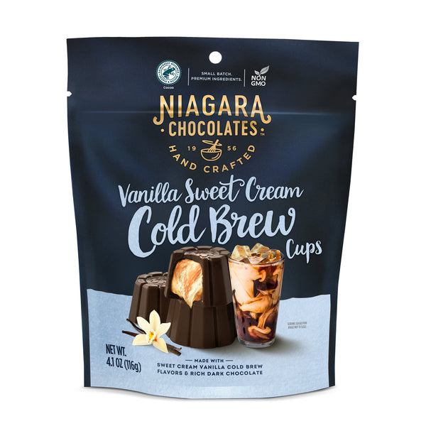 Vanilla Sweet Cream Cold Brew Dark Chocolate Cups (4.1oz Bag)
