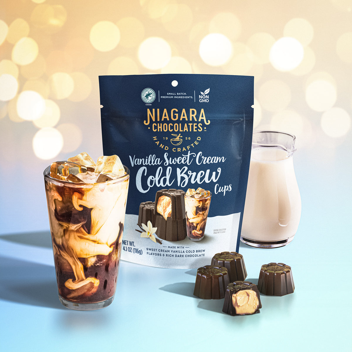 Vanilla Sweet Cream Cold Brew Dark Chocolate Cups (4.1oz Bag