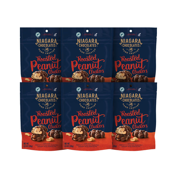 Milk Chocolate Roasted Peanut Clusters 4 Pack Stand-Up Bag (4.5oz)