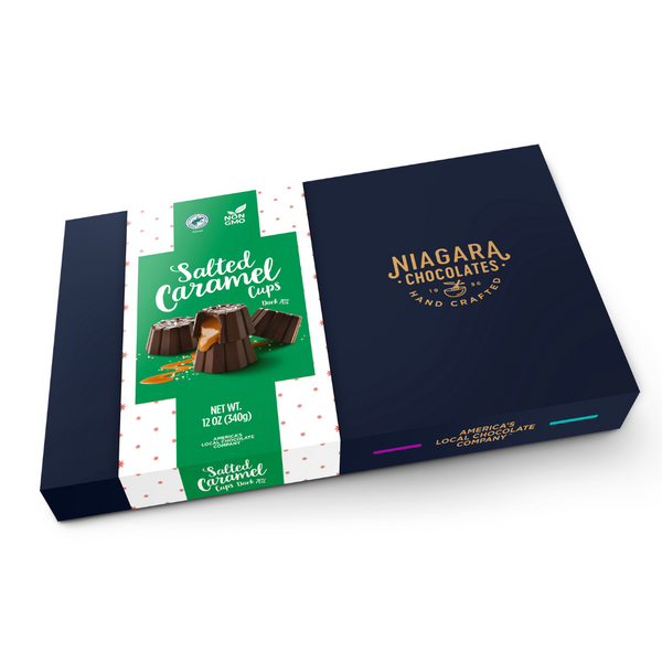 Dark Chocolate Salted Caramel Cups 12oz Holiday Gift Box