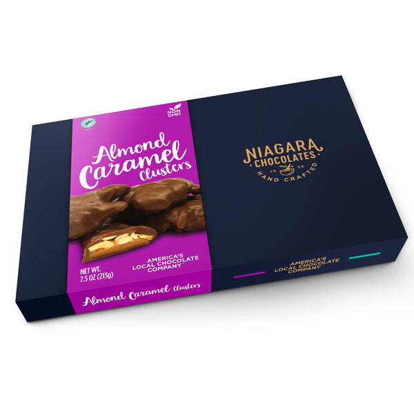 Milk Chocolate Almond Caramel Clusters Gift Box (7.5oz)