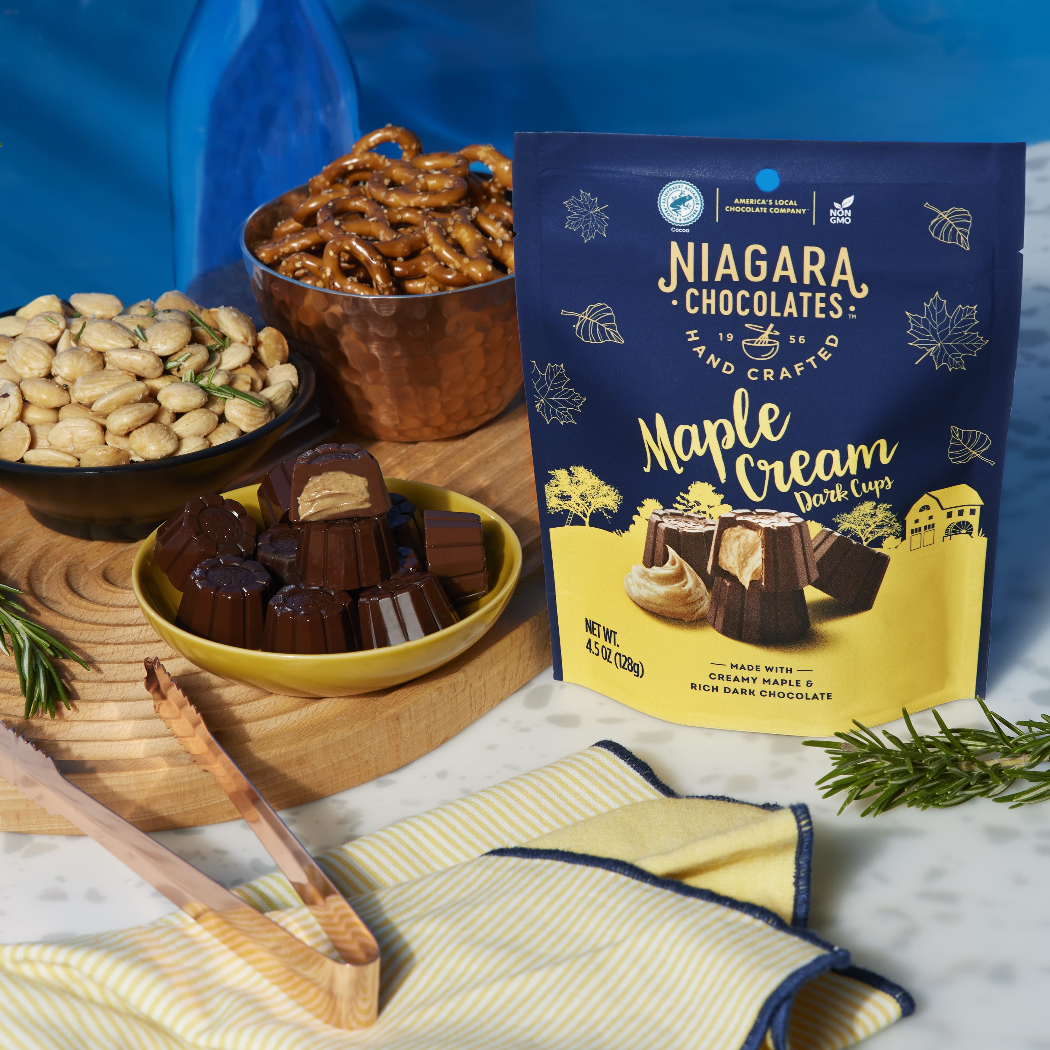 Maple Cream Dark Chocolate Cups (4.5oz Bag) niagarachocolates