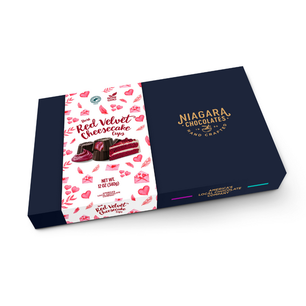 Dark Chocolate Red Velvet Cheesecake Cups Gift Box (12oz)